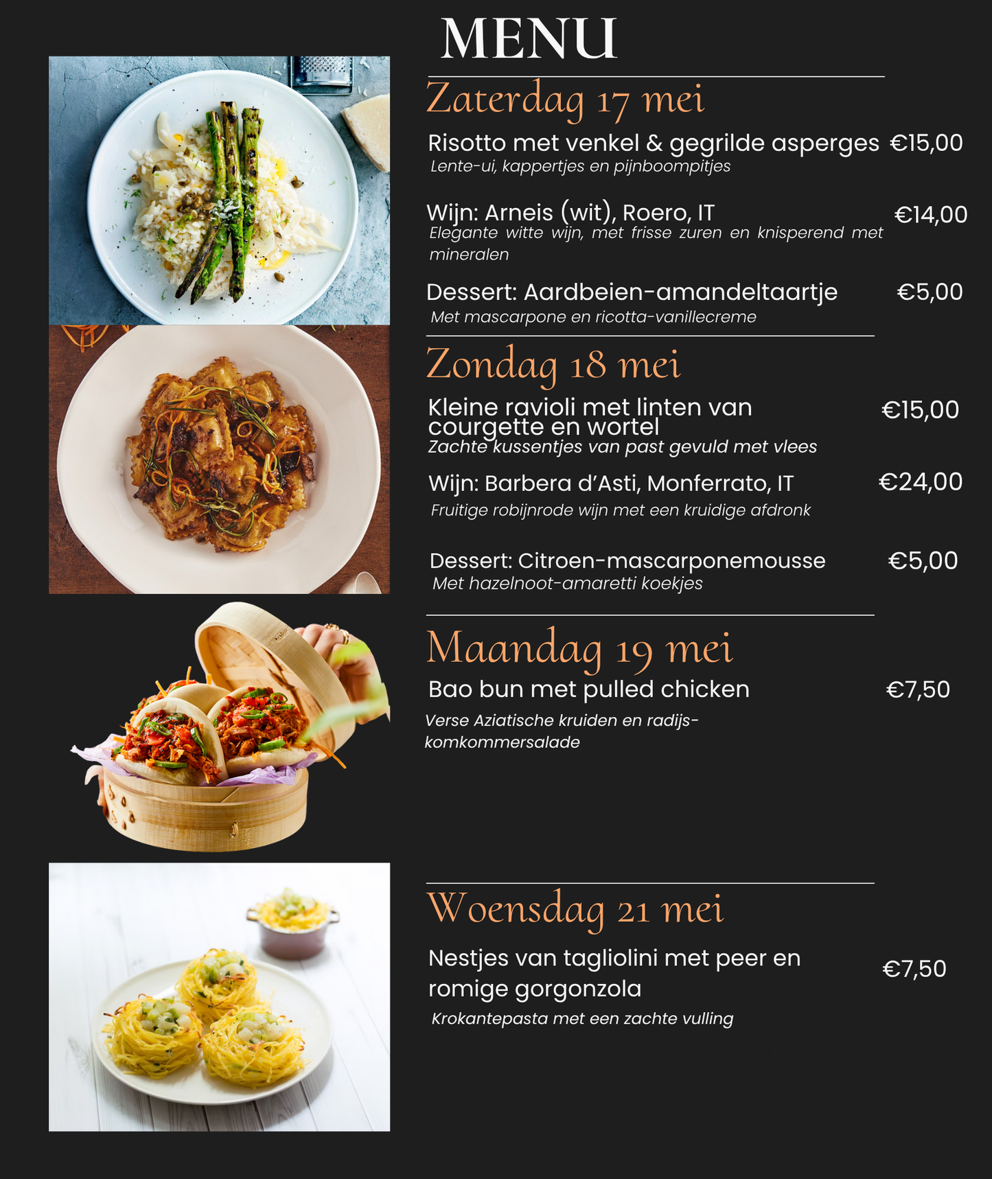 Dessert - standaard - afhalen