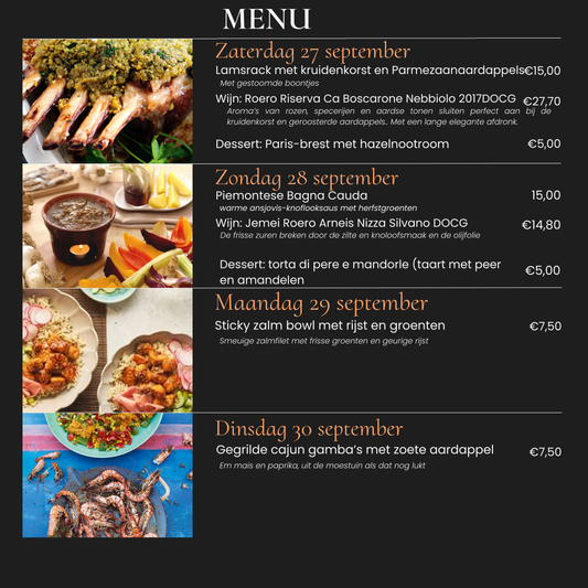 Doordeweekse maaltijd - afhalen