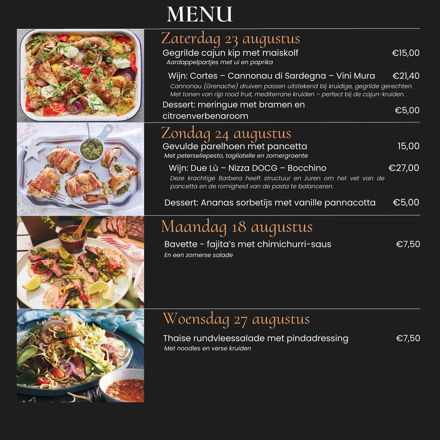 Doordeweekse maaltijd - afhalen