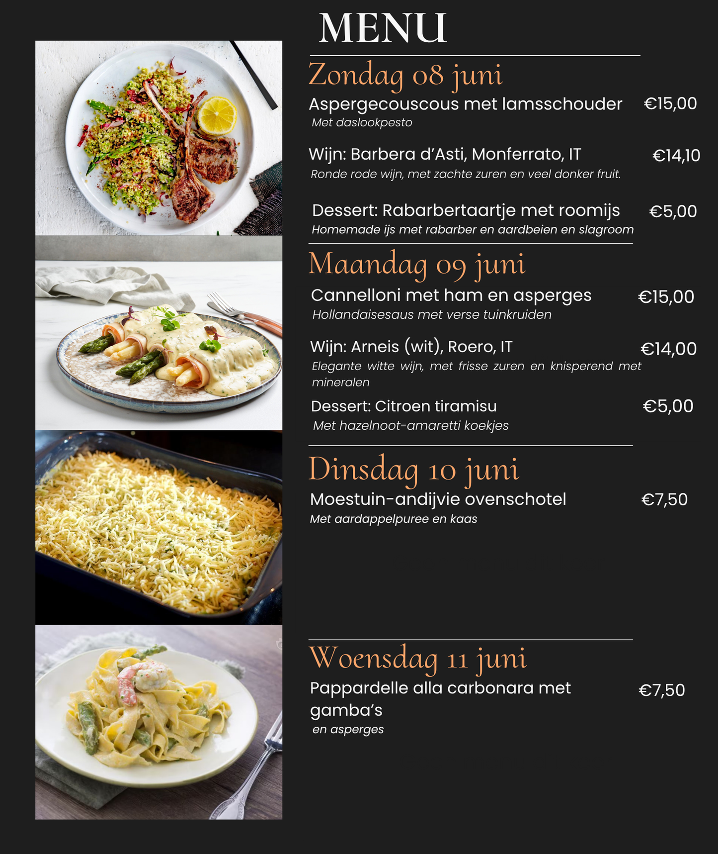 Doordeweekse maaltijd - afhalen