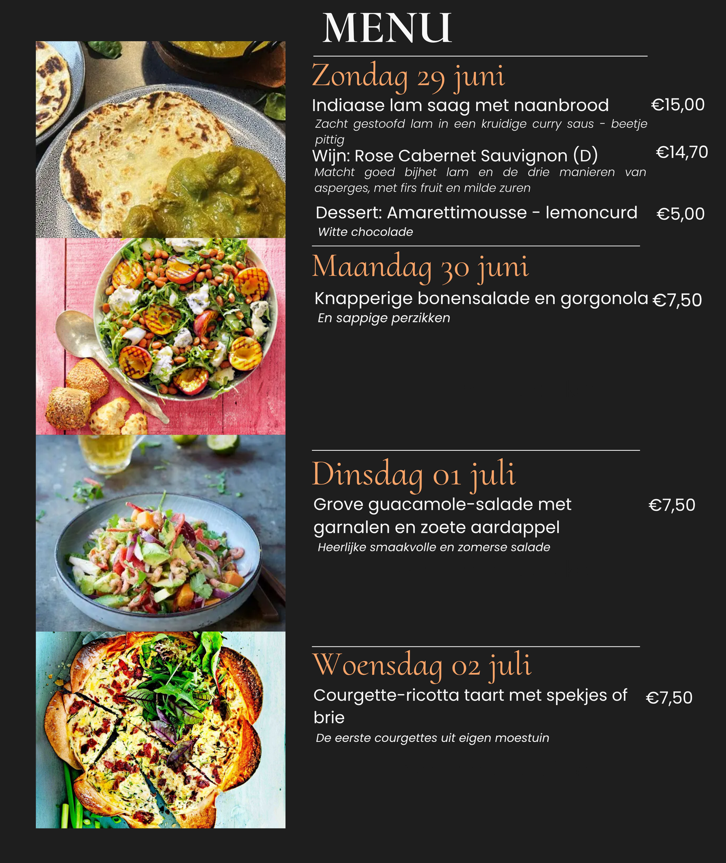 Weekend maaltijd - afhalen