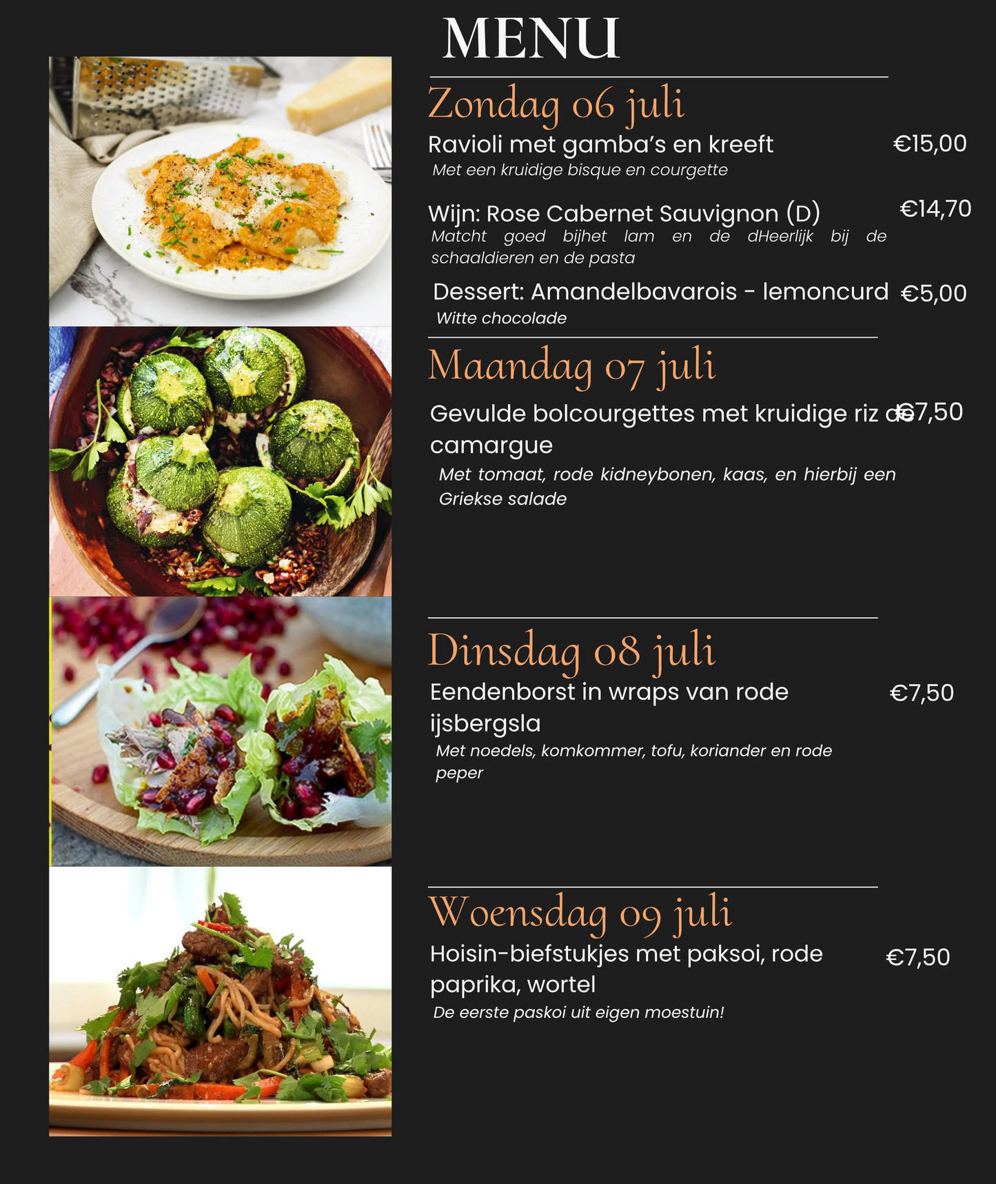 Doordeweekse maaltijd - afhalen