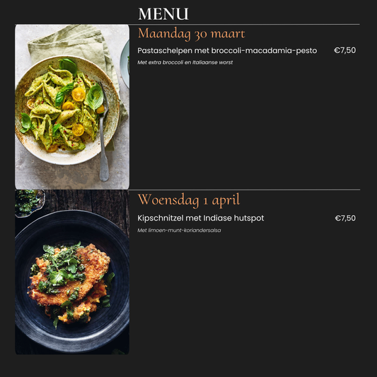 Doordeweekse maaltijd - afhalen