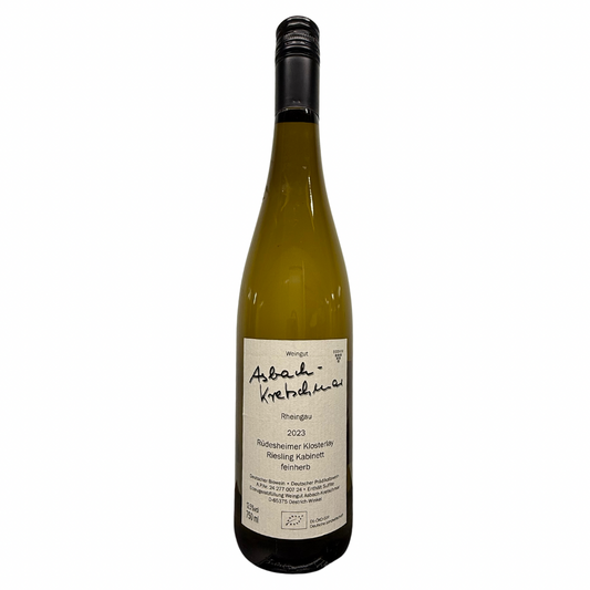 Rüdesheimer Klosterlay Riesling Kabinett feinherb Bio 2023 Weingut Asbach-Kretschmar